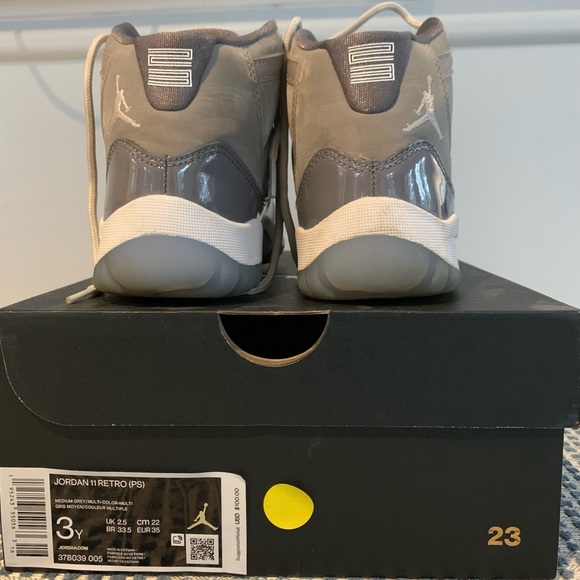 Air Jordan 11 Retro TD 'Cool Grey' 2021 - Picture 6 of 6